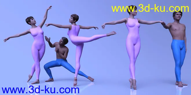 CDI Nutcracker Ballet Poses for Genesis 8.1模型的图片2