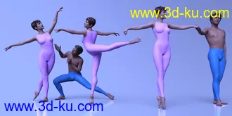 3D打印模型CDI Nutcracker Ballet Poses for Genesis 8.1的图片