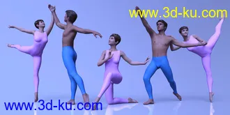 3D打印模型CDI Nutcracker Ballet Poses for Genesis 8.1的图片