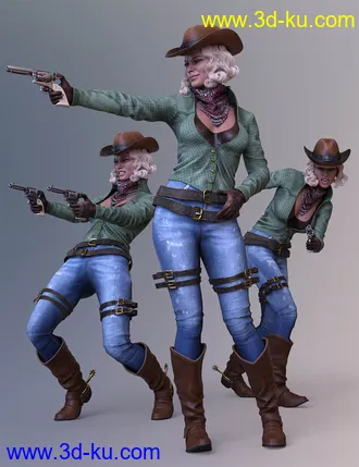 3D打印模型CDI Poses for Genesis 8 Female and Honni 8的图片
