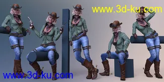 3D打印模型CDI Poses for Genesis 8 Female and Honni 8的图片