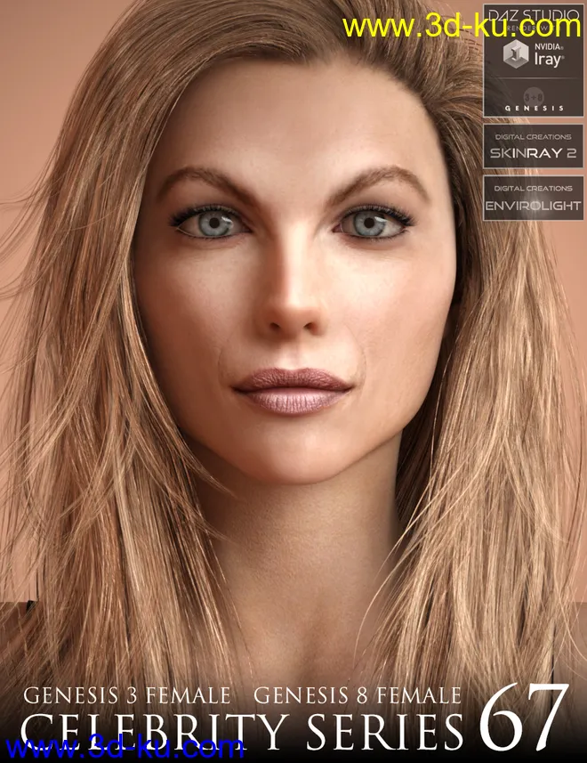 Celebrity Series 67 for Genesis 3 and Genesis 8 Female模型的图片1