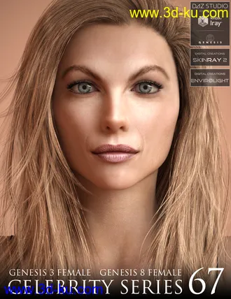 3D打印模型Celebrity Series 67 for Genesis 3 and Genesis 8 Female的图片