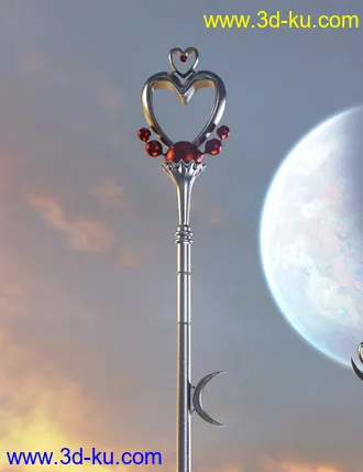 3D打印模型Celestial Moon Weapons Collection的图片