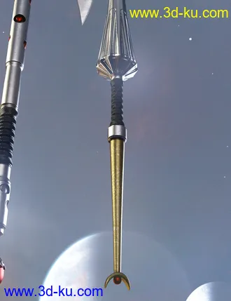 3D打印模型Celestial Moon Weapons Collection的图片
