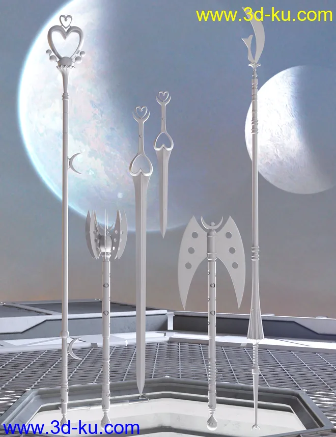 Celestial Moon Weapons Collection模型的图片4