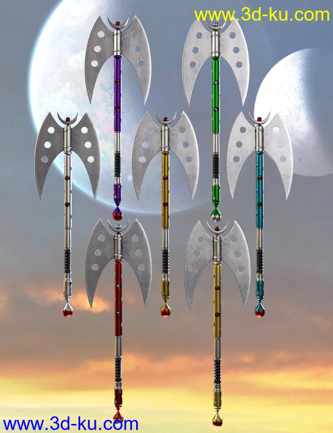 Celestial Moon Weapons Collection模型的图片5