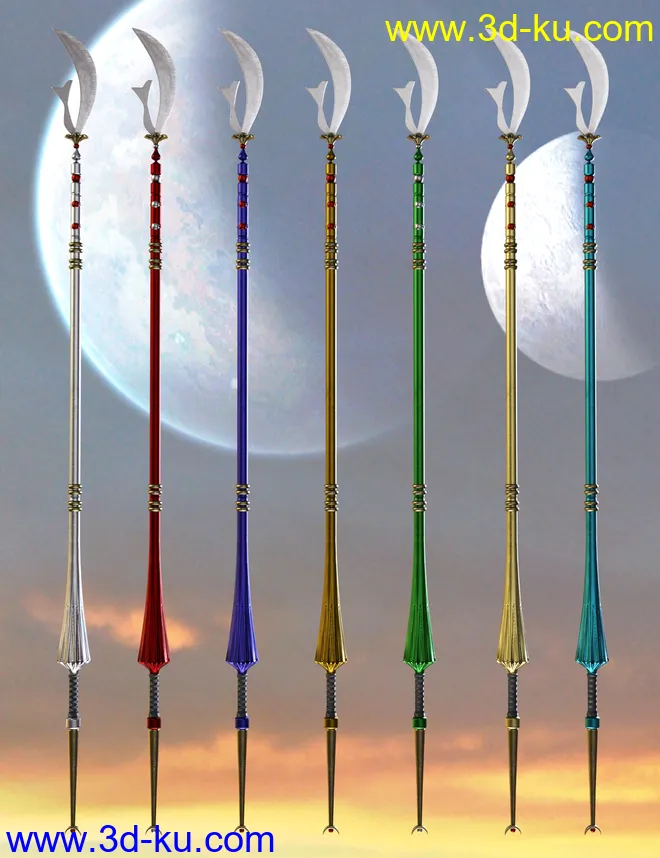 Celestial Moon Weapons Collection模型的图片7
