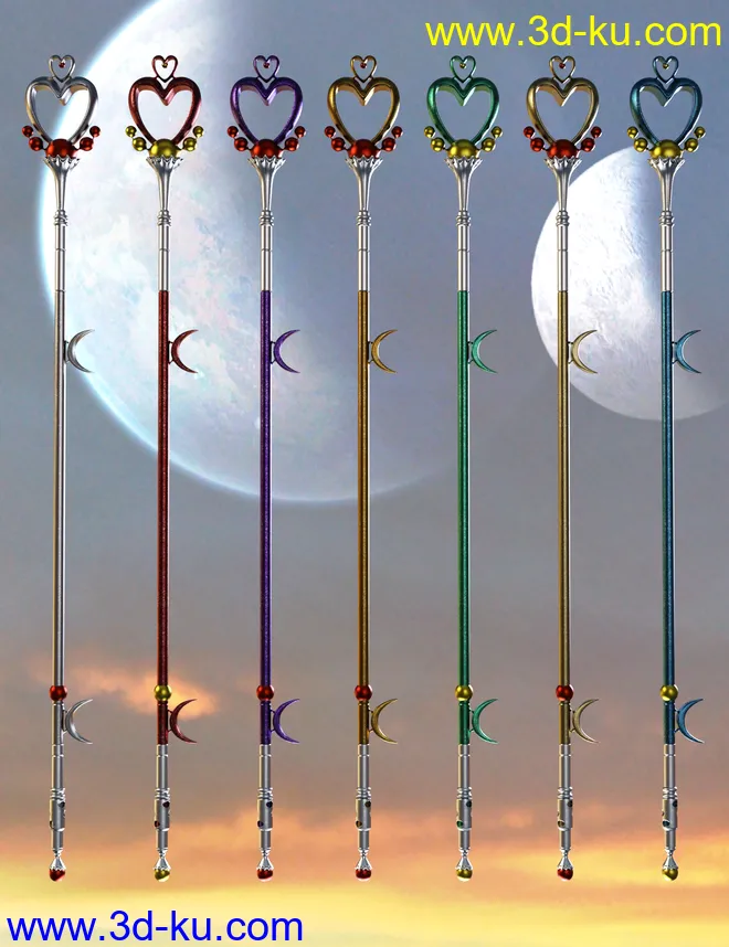 Celestial Moon Weapons Collection模型的图片8