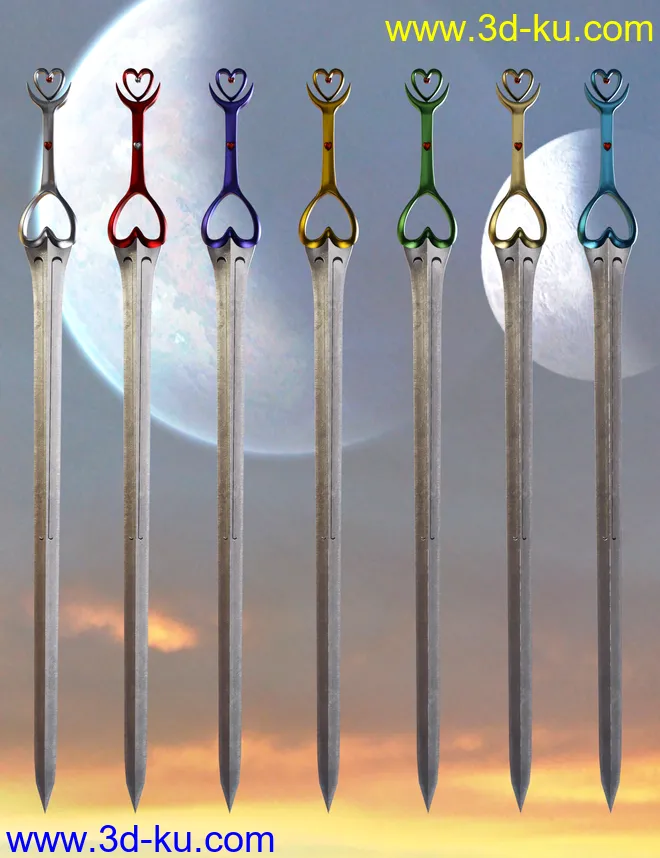 Celestial Moon Weapons Collection模型的图片9