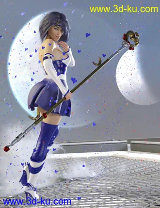 3D打印模型Celestial Moon Weapons Collection的图片