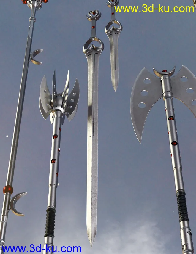 Celestial Moon Weapons Collection模型的图片11