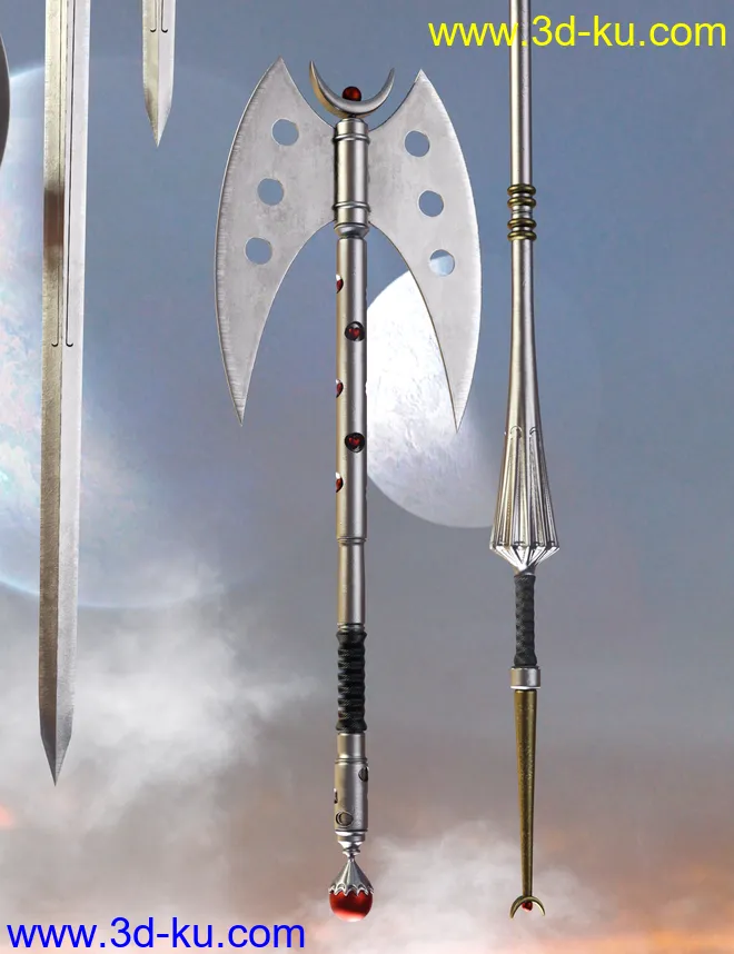 Celestial Moon Weapons Collection模型的图片13