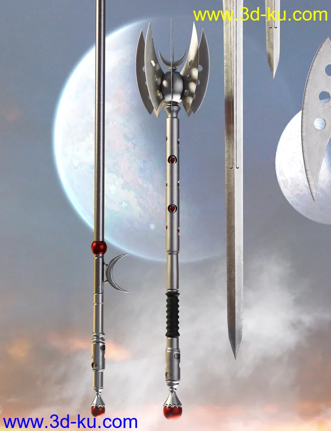 Celestial Moon Weapons Collection模型的图片14