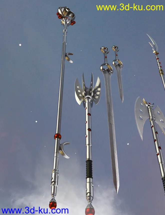 Celestial Moon Weapons Collection模型的图片16
