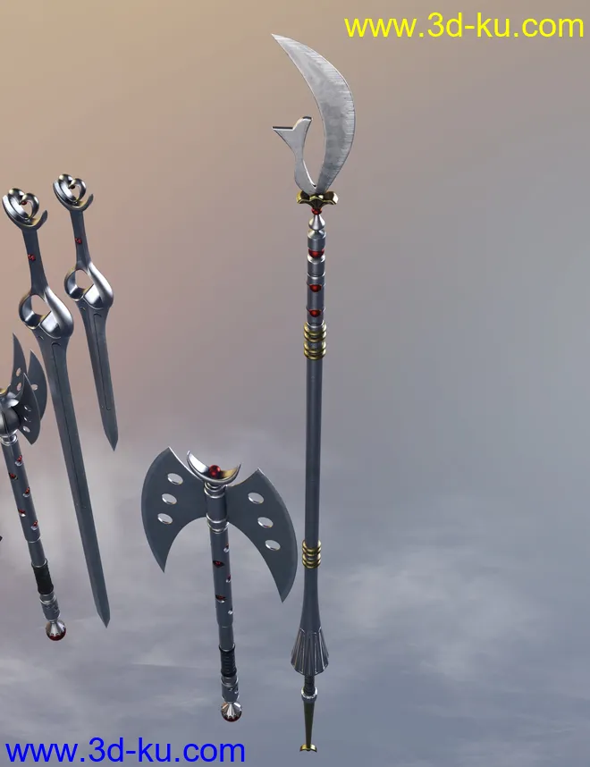 Celestial Moon Weapons Collection模型的图片17