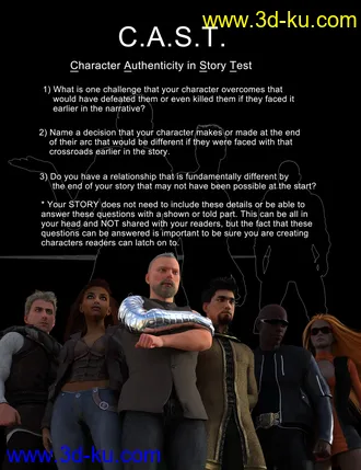 3D打印模型Character Development for Visual Stories的图片