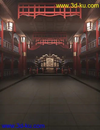 3D打印模型Chinese Emperor’s Hall的图片