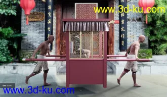 3D打印模型Chinese Palanquin的图片
