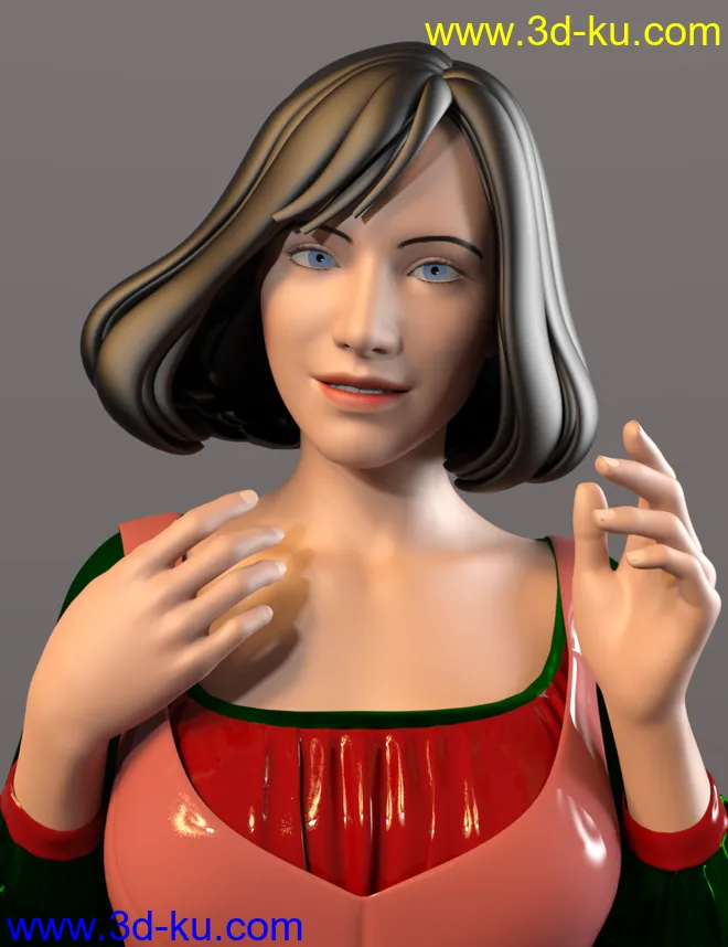 Christmas Snow Globe and Poses for Genesis 8 Female模型的图片4