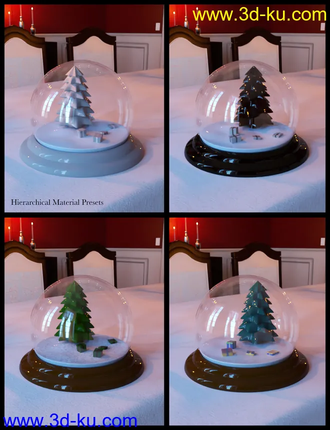 Christmas Snow Globe and Poses for Genesis 8 Female模型的图片9