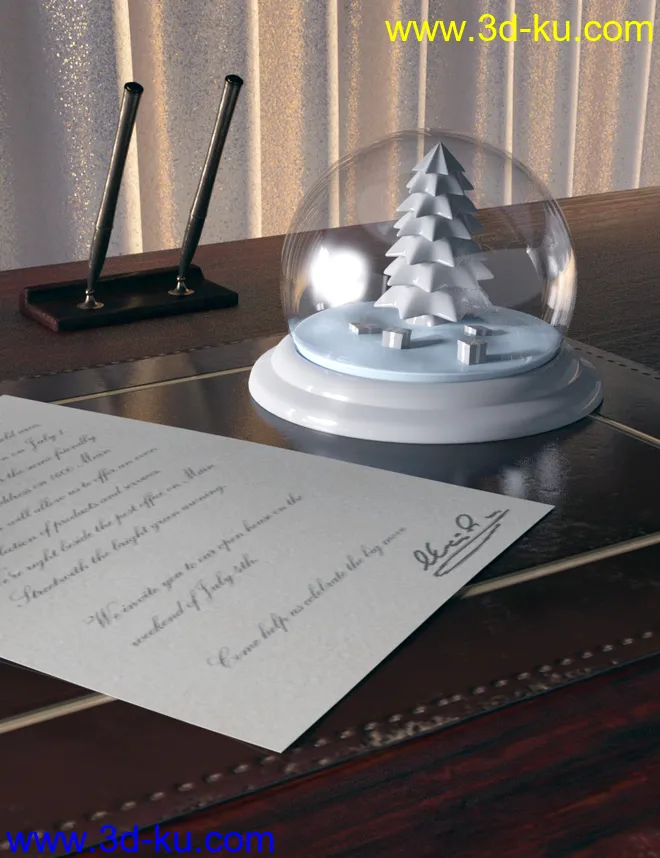 Christmas Snow Globe and Poses for Genesis 8 Female模型的图片11
