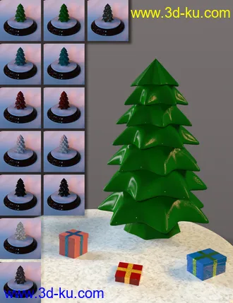 3D打印模型Christmas Snow Globe and Poses for Genesis 8 Female的图片