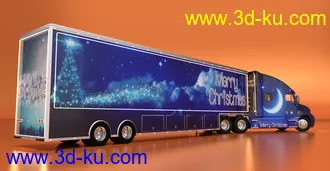 3D打印模型Christmas Truck的图片
