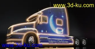 3D打印模型Christmas Truck的图片