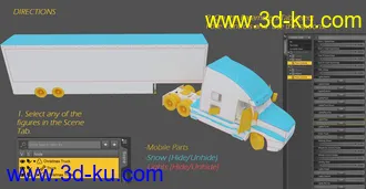 3D打印模型Christmas Truck的图片