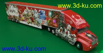 3D打印模型Christmas Truck的图片