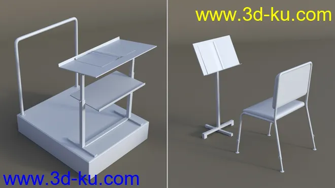 Classical Orchestra Props and Poses for Genesis 8 and 8.1模型的图片4
