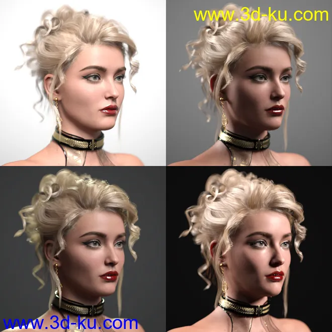 Click N' Render - Black and White Edition - IBL Set模型的图片4