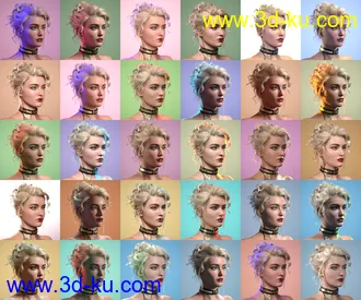 3D打印模型Click N' Render - Pastel Edition - IBL Set的图片