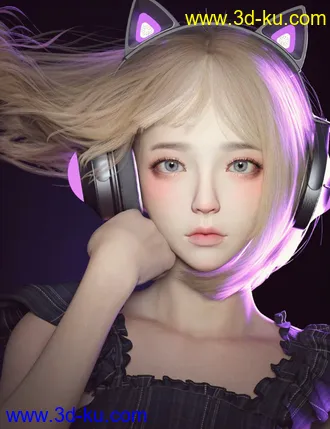3D打印模型CNB DI Rainy Koo HD for Genesis 8.1 Female的图片