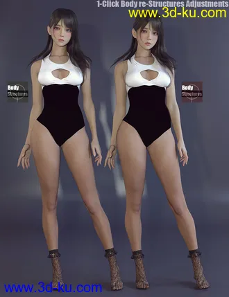 3D打印模型CNB DI Rainy Koo HD for Genesis 8.1 Female的图片
