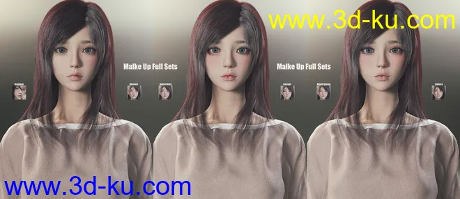 CNB DI Rainy Koo HD for Genesis 8.1 Female模型的图片8
