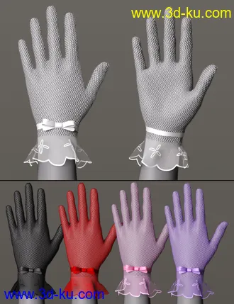 3D打印模型CNB Lace Gloves for Genesis 8 and 8.1 Females的图片