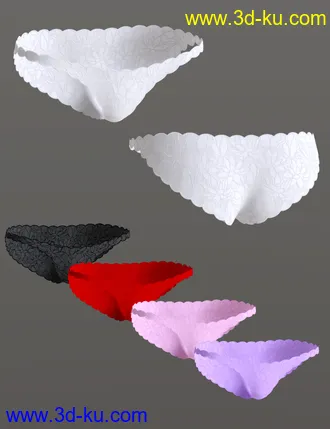 3D打印模型CNB Lace Tanga for Genesis 8 and 8.1 Females的图片