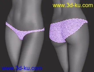 3D打印模型CNB Lace Tanga for Genesis 8 and 8.1 Females的图片