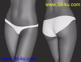 3D打印模型CNB Lace Tanga for Genesis 8 and 8.1 Females的图片