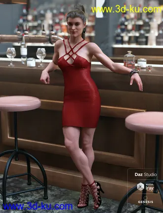 3D打印模型Coco Outfit for Genesis 8 Female(s)的图片