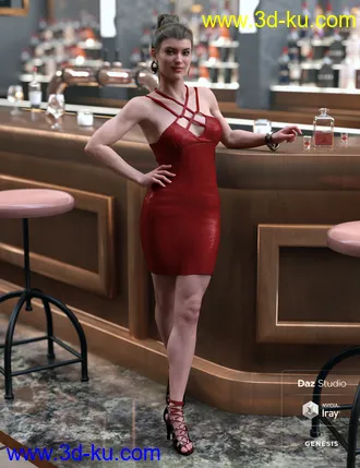 3D打印模型Coco Outfit for Genesis 8 Female(s)的图片