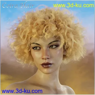 3D打印模型Coira Hair for G3G8 Daz的图片