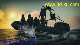 3D打印模型Commando Speed Boat的图片