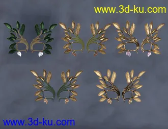 3D打印模型Copperwhirl Masks for Genesis 8 and 8.1 Females的图片