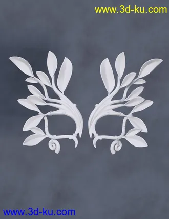 3D打印模型Copperwhirl Masks for Genesis 8 and 8.1 Females的图片