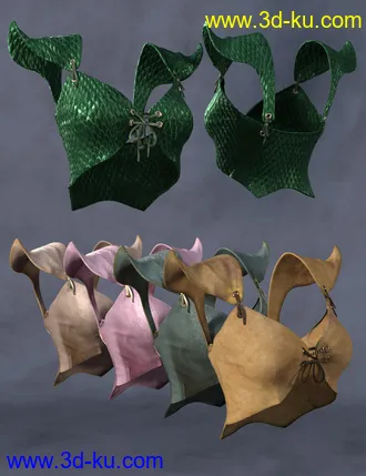 3D打印模型Copperwhirl Top for Genesis 8 and 8.1 Females的图片