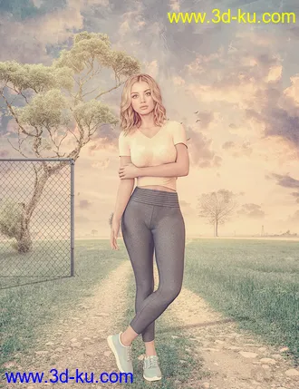 3D打印模型Cute and Simple Outfit for Genesis 8.1 Female的图片