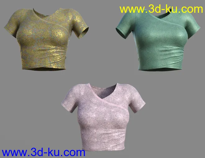 Cute and Simple Outfit for Genesis 8.1 Female模型的图片2